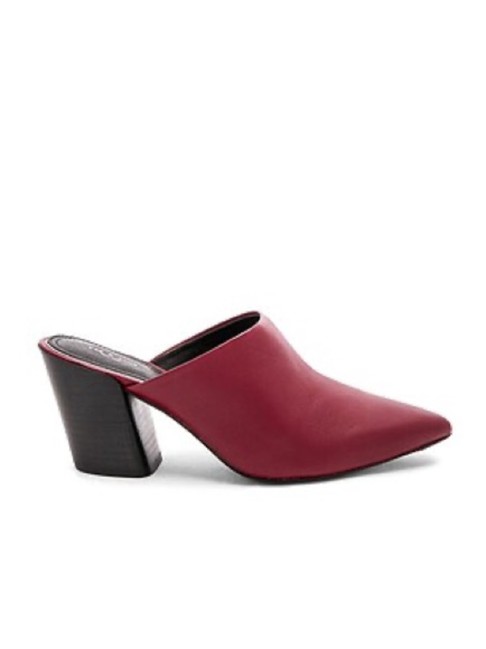 Rag & Bone Beha Leather Mules Burgundy Size 8.5
